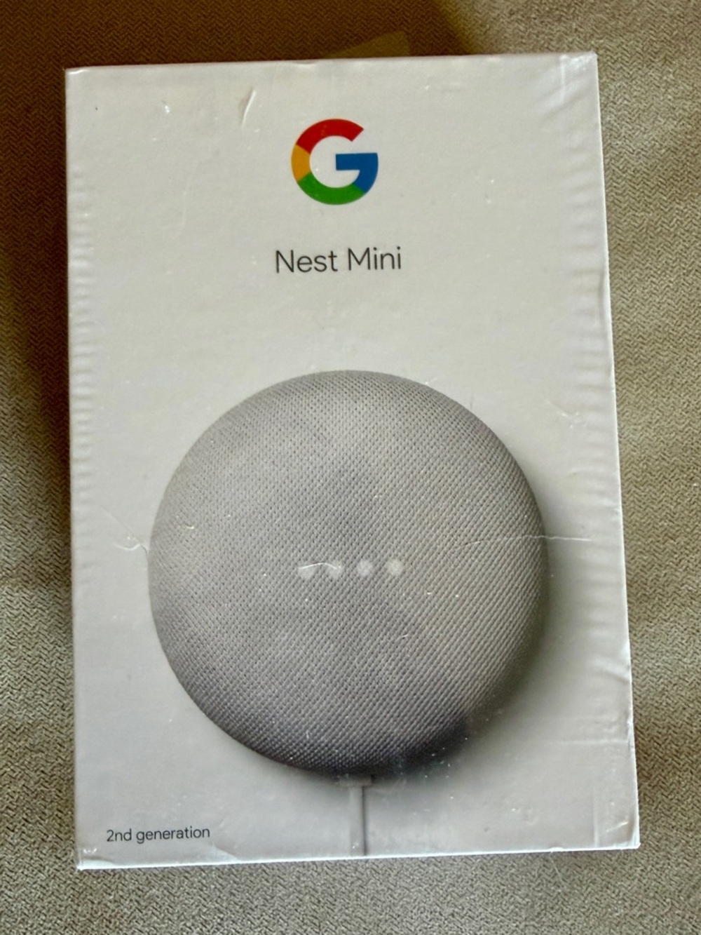 Google Nest Mini 2nd
Generation Smart Speaker
White Gen, NEW & SEALED